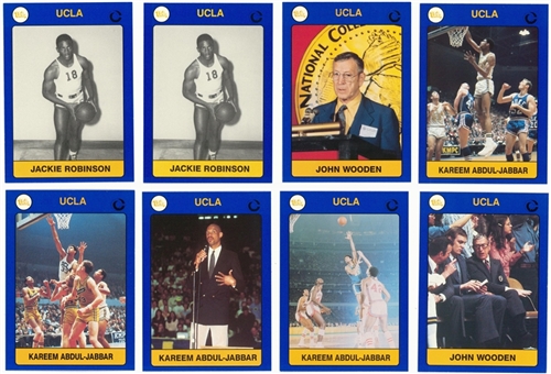 1991 Collegiate Collection UCLA Bruins High Grade Complete Set (144) Plus John Wooden Glass Cup